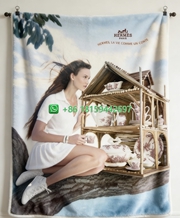 Hermes Throw Blankets